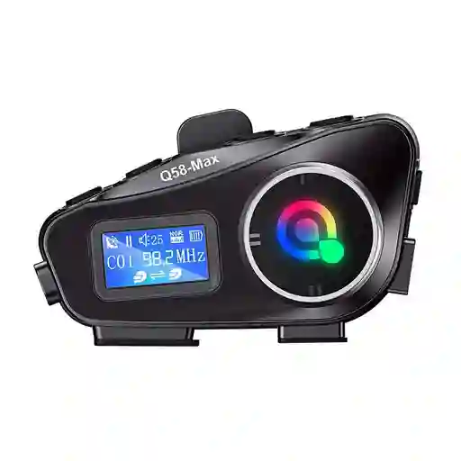 Intercomunicador Bluetooth Q58-max Para Casco De Motocicleta – Comunicación Inteligente, Entretenimiento Y Seguridad En Todo Momento.