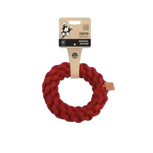 M-pets Juguete Coto Ecobola Lazo Rojo Para Perro - 18 Cm