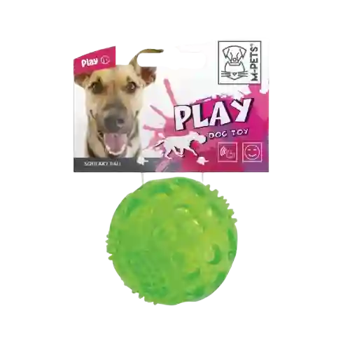 M-pets Bola Chirriante Verde Para Perro - 6,3 Cm
