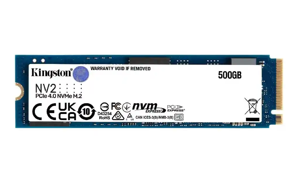 Ssd Kingston Nv2, 500 Gb, M.2 2280, Nvme, Pcie 4.0 Gen 4x4