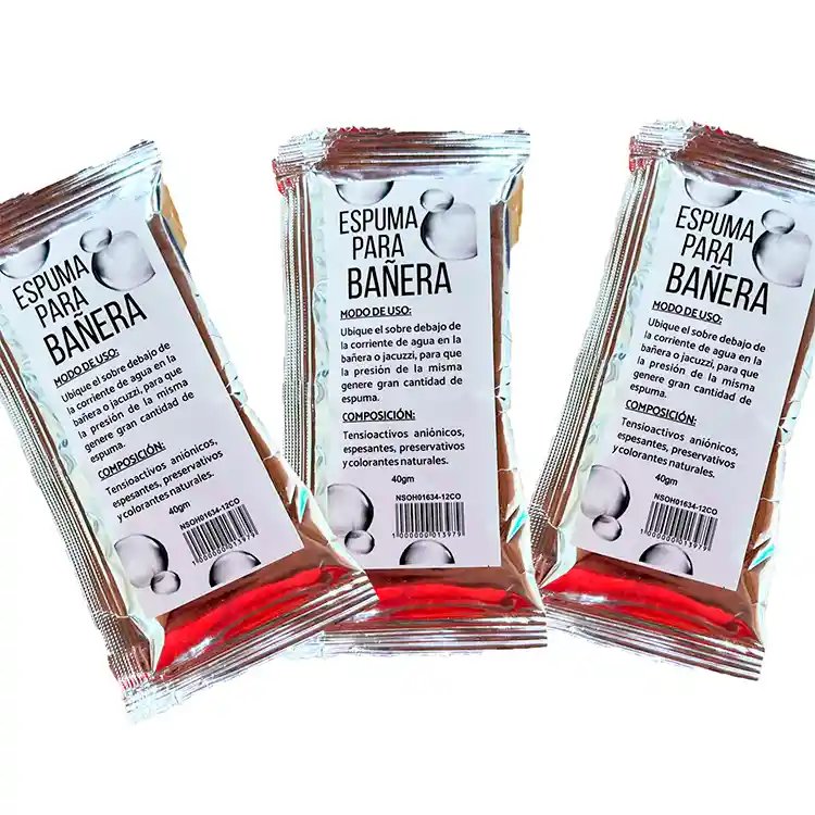 Espuma X 3 Unidades Jacuzzi Tina Bañera Alta Calidad Y Espumosidad Baño Burbujas De Amor