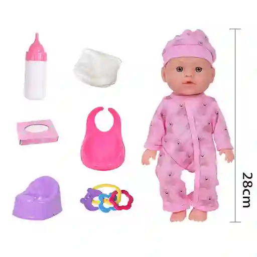 Bebe Hora Del Baño Con Accesorios 28 Cms!