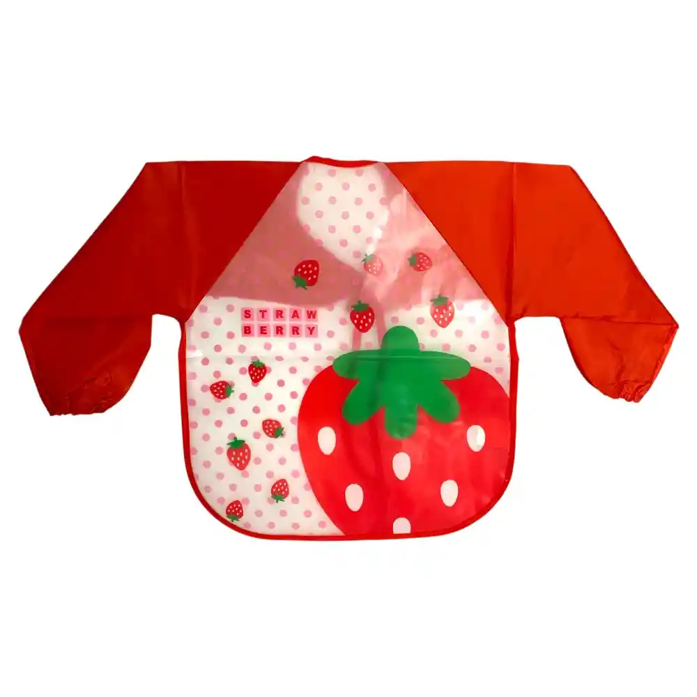 Babero Delantal Para Bebés Niños Manga Larga Impermeable