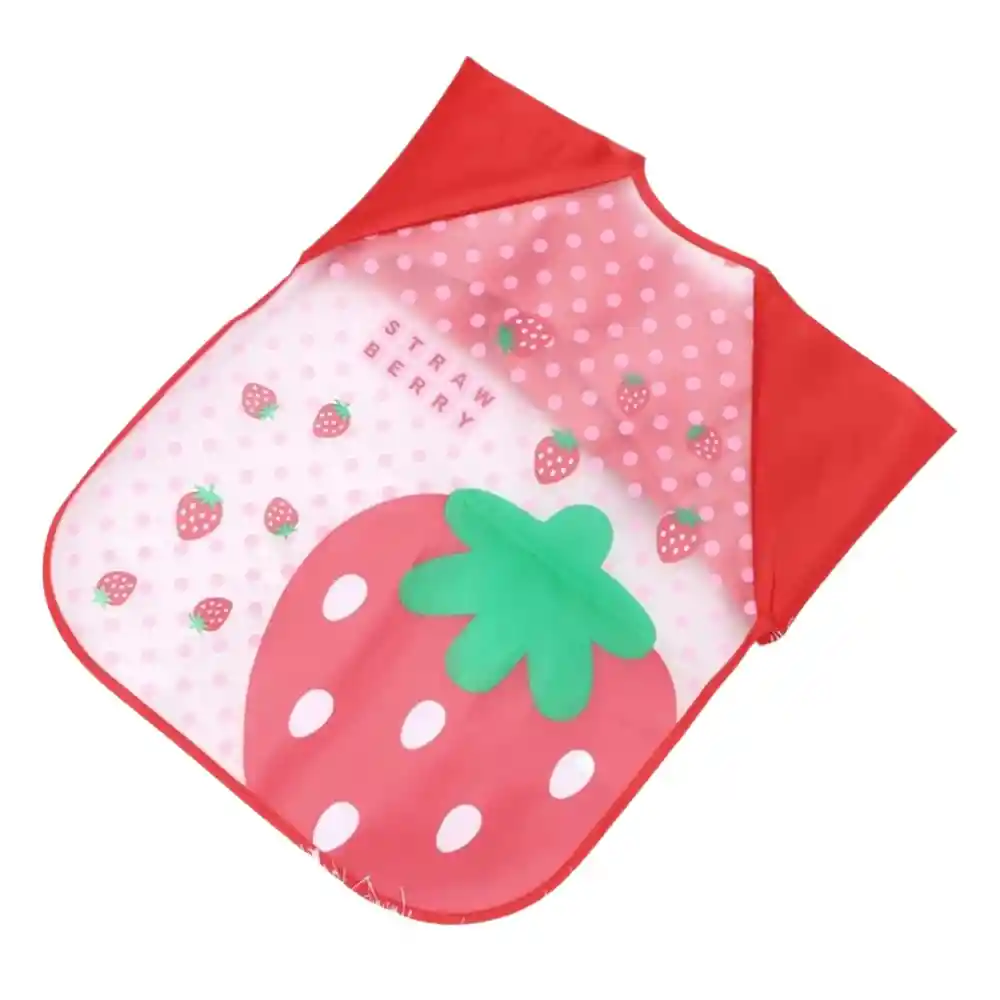 Babero Delantal Para Bebés Niños Manga Larga Impermeable