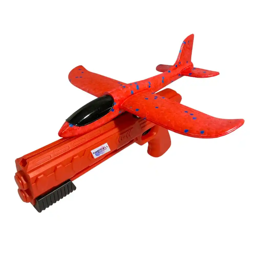 Avión Con Pistola Lanzador Juguete De Vuelo Para Niños