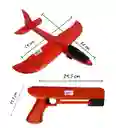 Avión Con Pistola Lanzador Juguete De Vuelo Para Niños