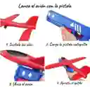 Avión Con Pistola Lanzador Juguete De Vuelo Para Niños