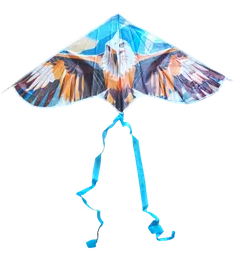 Cometa Triangular Aguila Mediana + Pita De 80 Metros