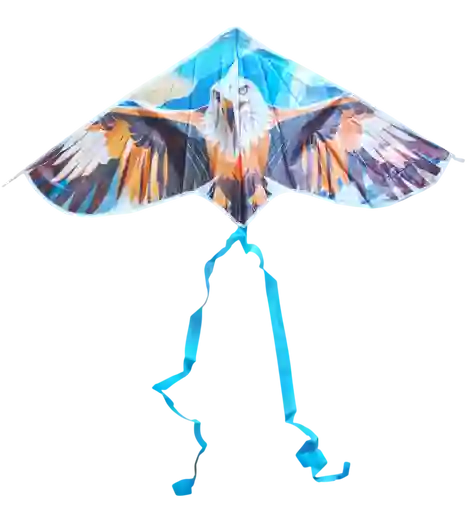Cometa Triangular Aguila Mediana + Pita De 80 Metros