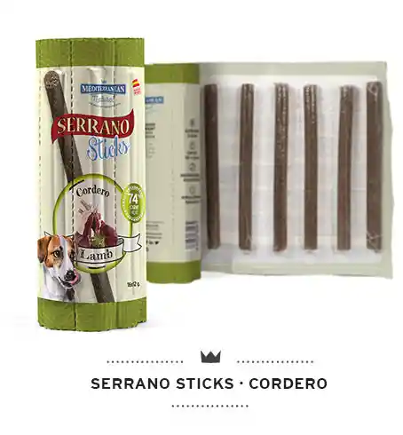 Serrano Sticks Para Perros 16 Ud De Cordero