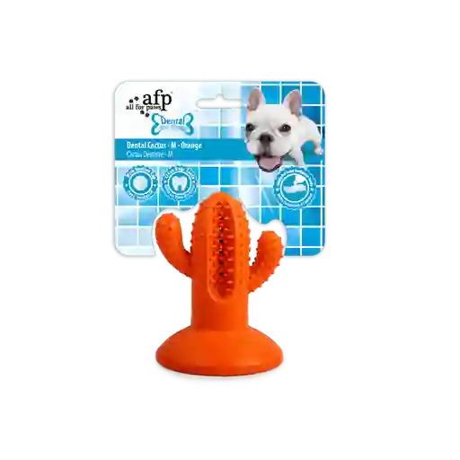 Afp Dental Cactus Goma Naranja Para Perro - M