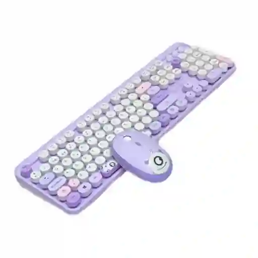 Combo Teclado Mouse Inalámbrico 2.4 g Recargable Silencioso
