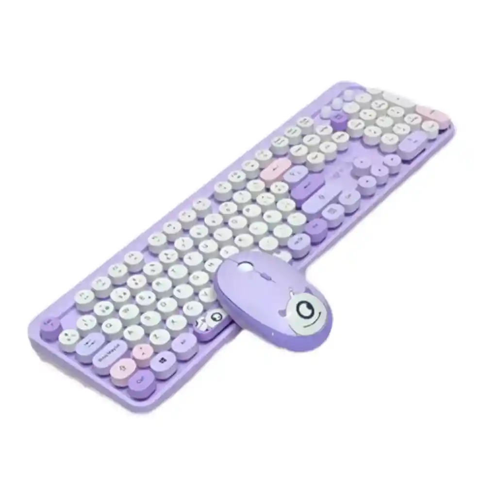 Combo Teclado Mouse Inalámbrico 2.4 g Recargable Silencioso