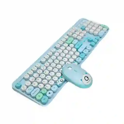 Combo Teclado Mouse Inalámbrico 2.4 g Recargable Silencioso