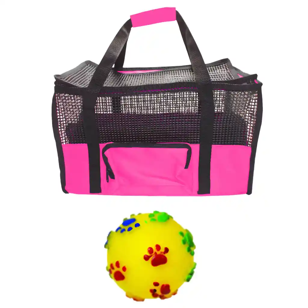 Maletín Cargador Mediano + Juguete Mediano Rosado