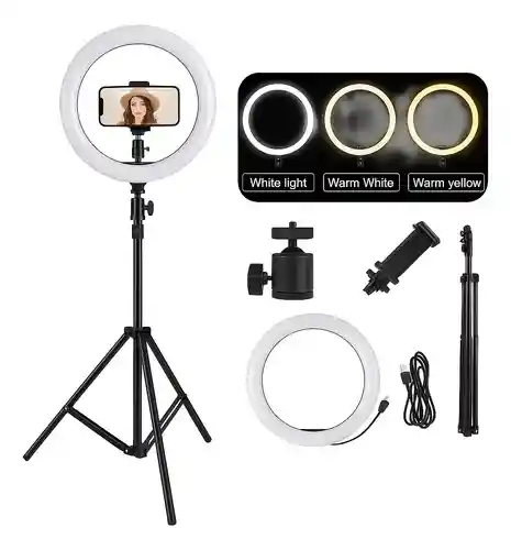 Aro De Luz De 30cm + Tripode