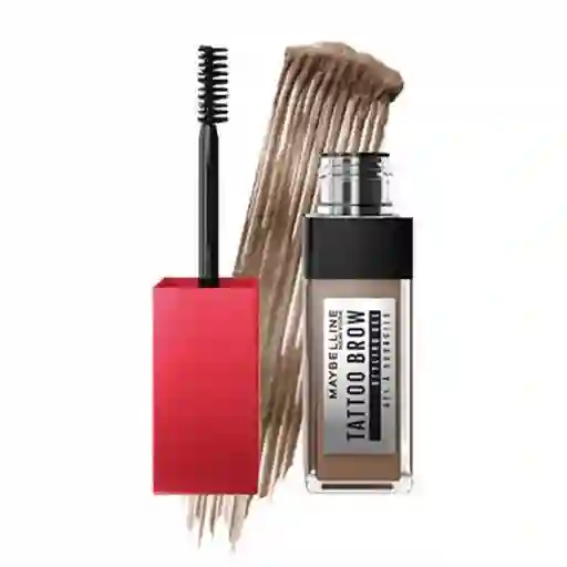 	 Styling Gel De Cejas Maybelline Tattoo Brow 36h Tono Warm Brown 6ml