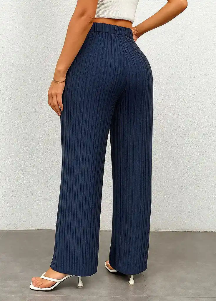 Jogger Palazzo Azul Oscuro– Imperial Fit