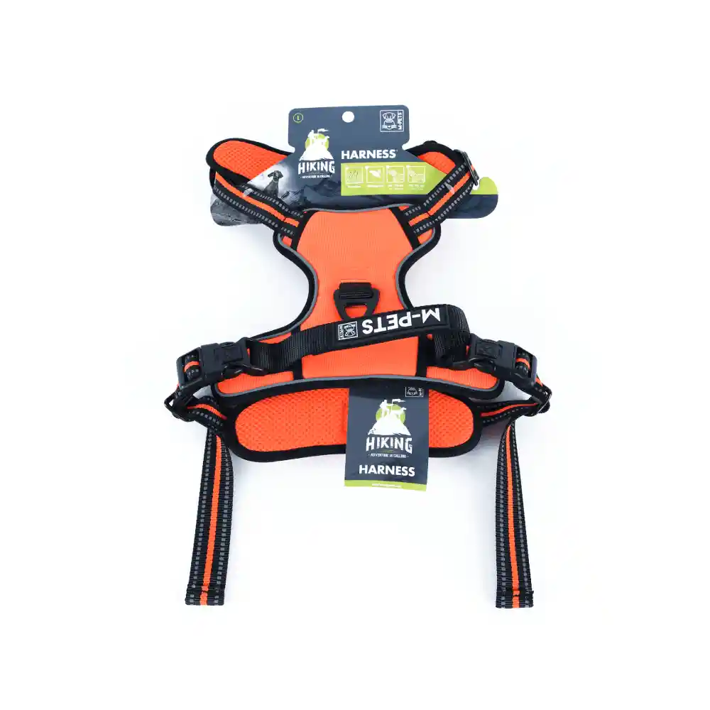Arnés Para Perro Mesh Hiking Naranja M-pets - L