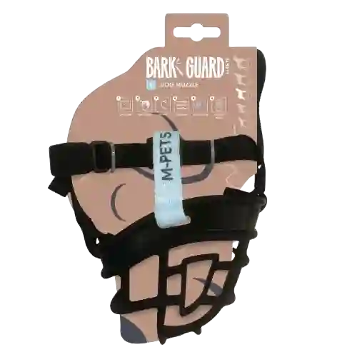 Bozal Para Perro Negro/azul Bark M-pets Talla M