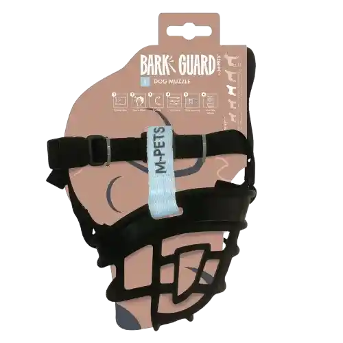 Bozal Para Perro Negro/azul Bark M-pets Talla S