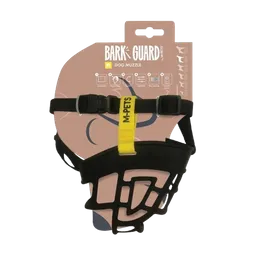 Bozal Para Perro Negro/amarillo Bark M-pets - L