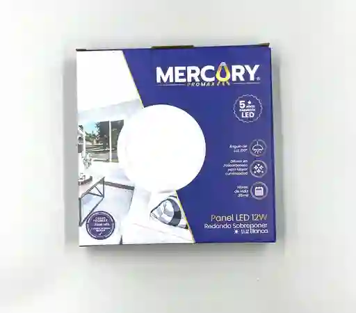 Panel Led Mercury 12w Redondo Sobreponer