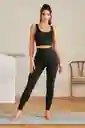 Conjunto Deportivo Negro (legging Y Top)