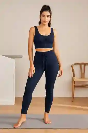Conjunto Deportivo Athenea Blue (legging Y Top)
