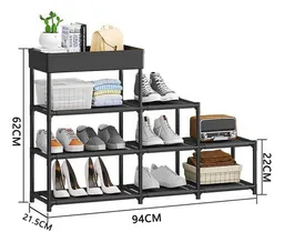 Zapatera Organizador Closet Tenis Zapatos 4 Nivel 13pares