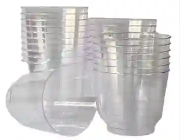 Paquete De Vasos Plasticos Acrilicos Para Whisky Por 20 Unidades