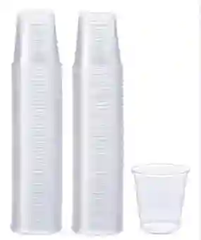 Paquete De Vasos De Plastico Color Transparente De 7 Onzas Por 50 Unidades