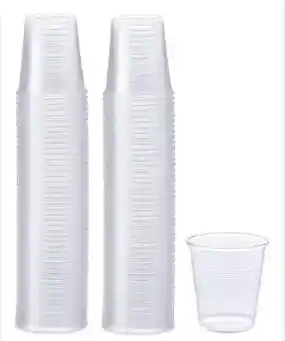 Paquete De Vasos De Plastico Color Transparente De 7 Onzas Por 50 Unidades