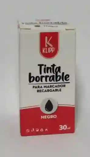 Tinta Negra Borrable Para Marcador Recargable 30 Ml