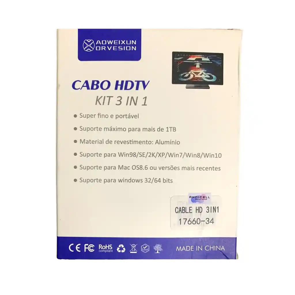 Cable Hdmi + Adaptador Hdtv C 1.5m