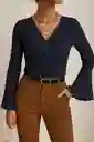 Blusa Manga Larga Mujer – Elegancia Cruzada