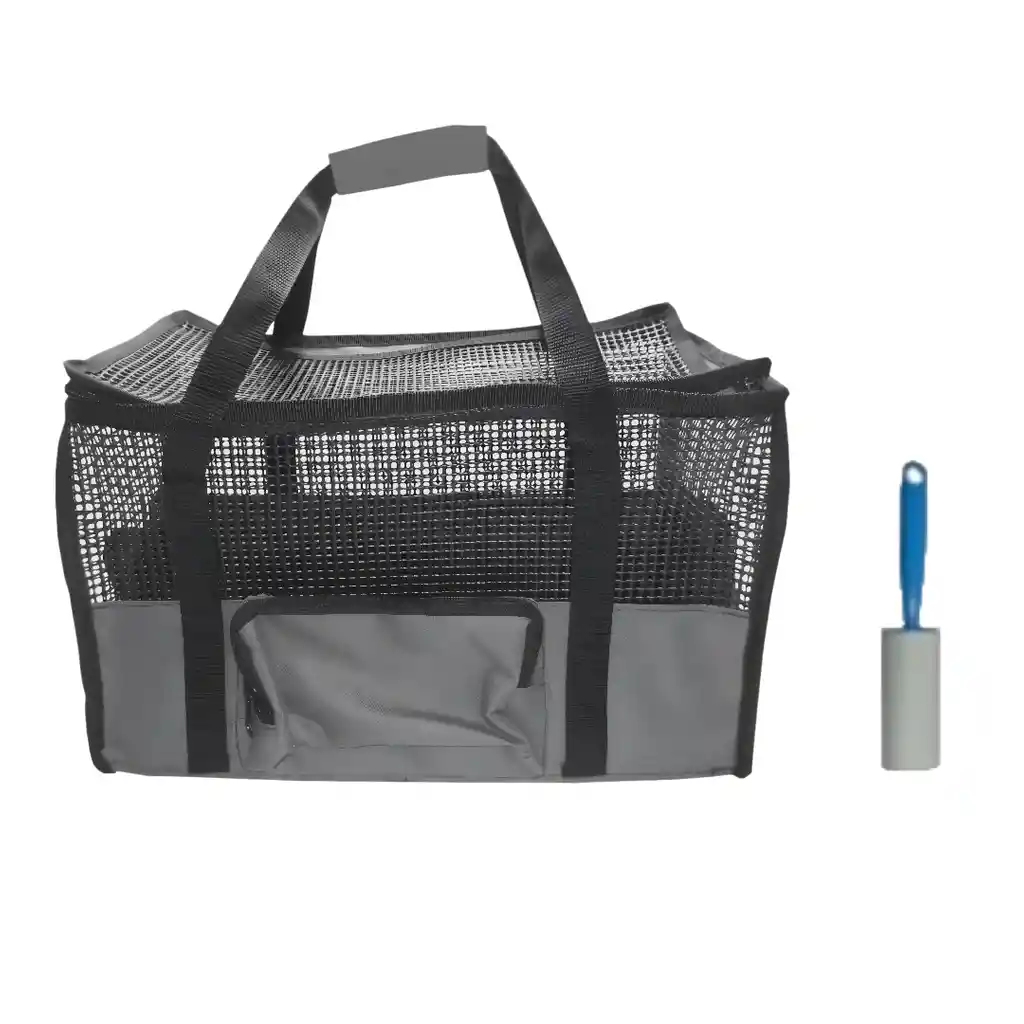 Maletín Cargador Grande + Quitamotas Gris