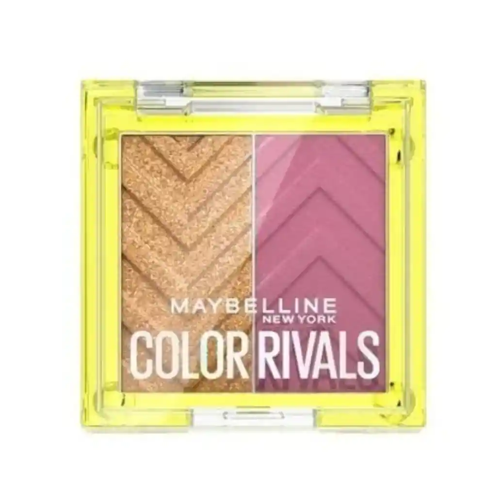 Paleta De Sombras De Ojos Maybelline Color Rivals Duo Assertive X Coy
