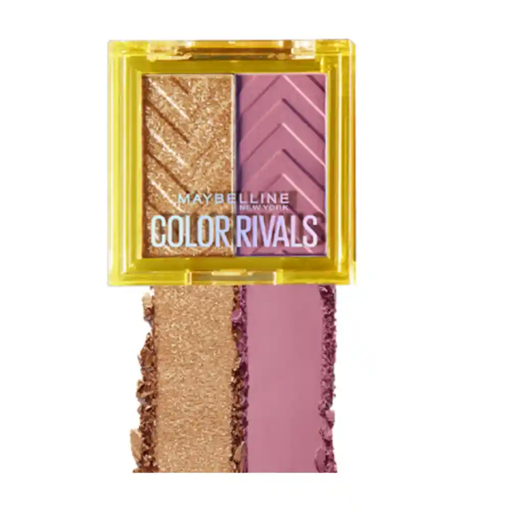 Paleta De Sombras De Ojos Maybelline Color Rivals Duo Assertive X Coy