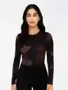 Blusa Manga Larga Mesh - The Orbit Morado Sm