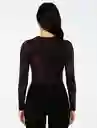 Blusa Manga Larga Mesh - The Orbit Morado Sm