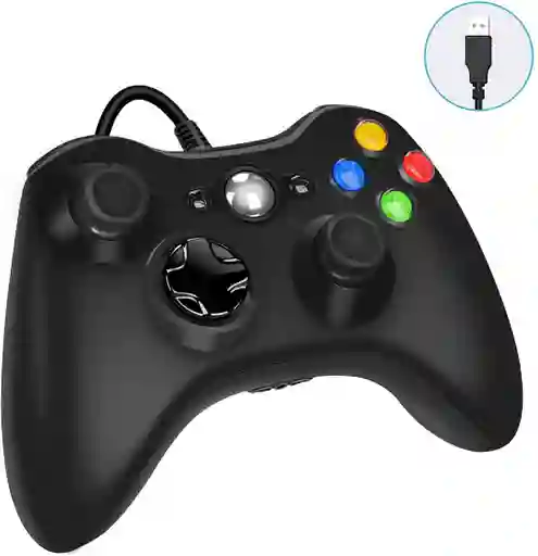 Control Para Juegos Usb Compatible Con Pc Windows Y Xbox 360