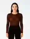 Blusa Manga Larga Mesh - The Orbit Cafe Sm