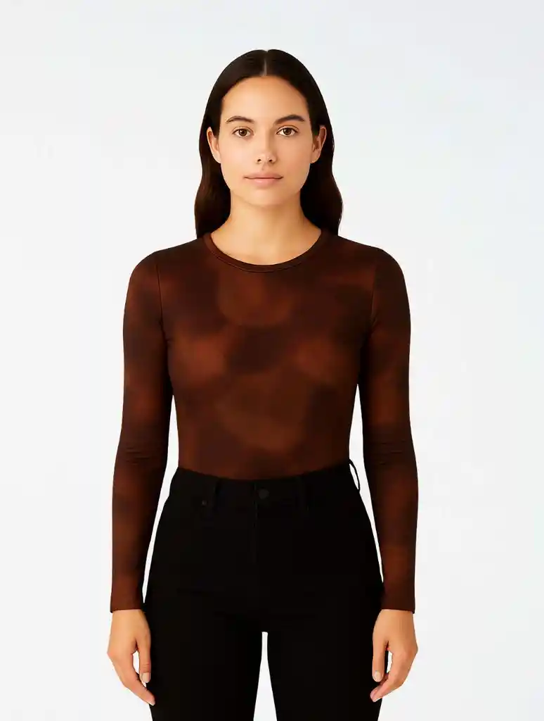 Blusa Manga Larga Mesh - The Orbit Cafe Sm