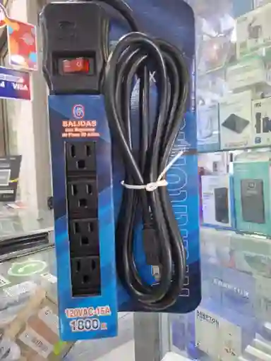 Multitoma Con Cable De 2 Metros Supresor Voltimax Pro 6 Tomas 120v 15a 1800w