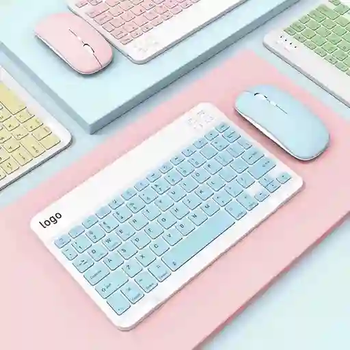 Combo Teclado Y Mouse Bt-030 Colores