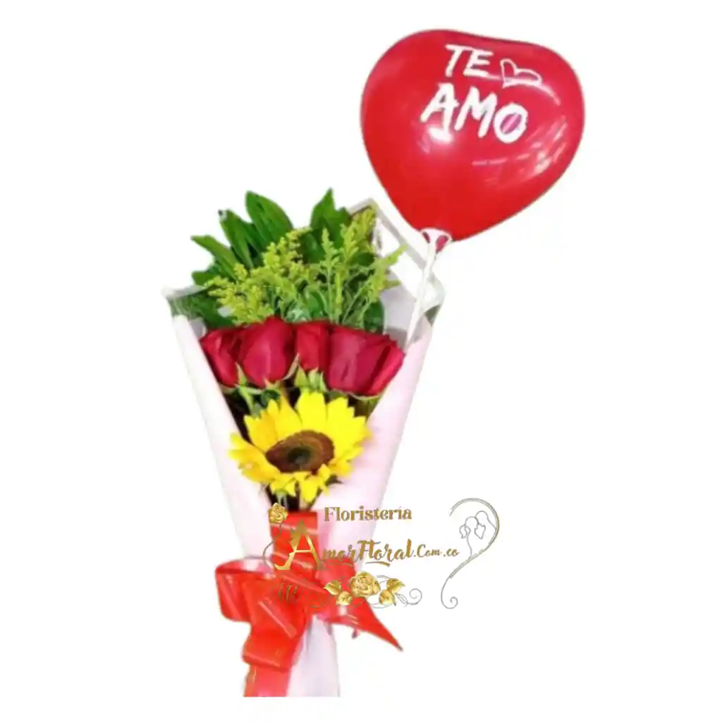 Detalle De Rosas Y Globo
