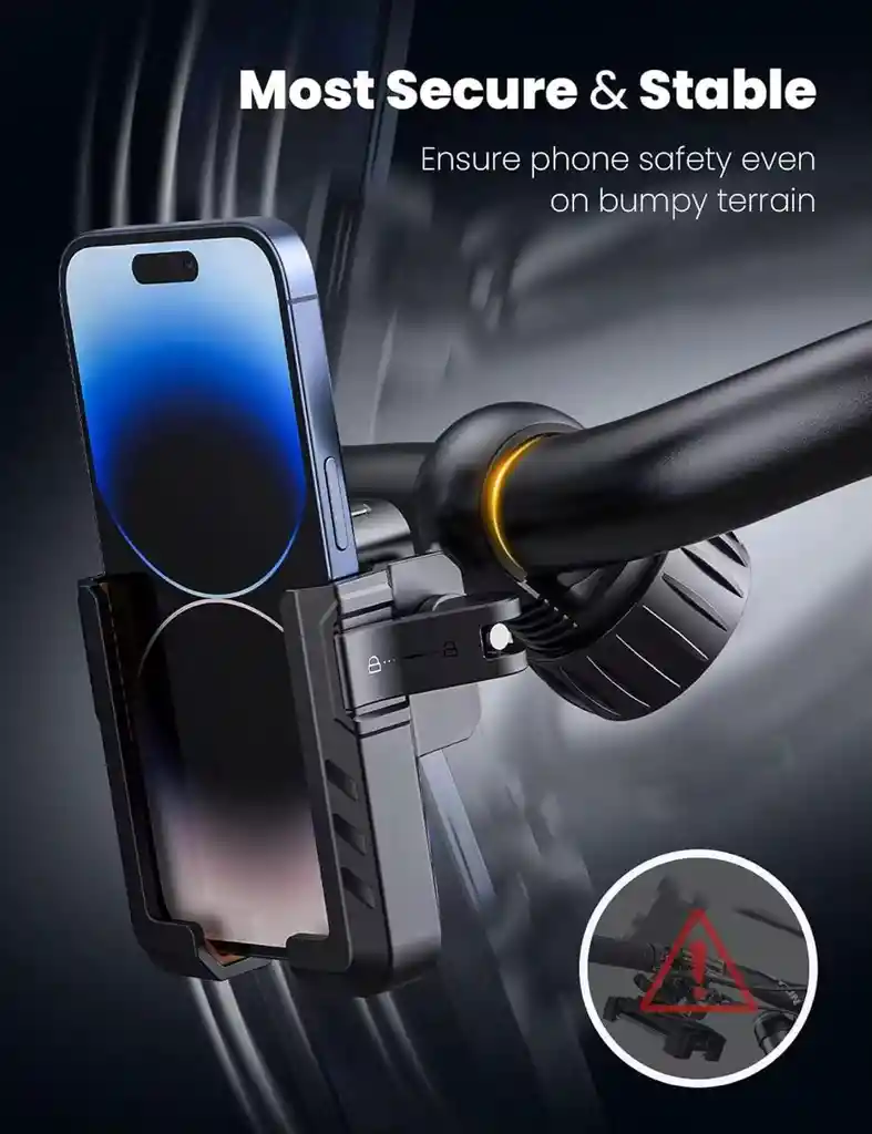 Holder Scotter Para Celular Resistente Al Agua Negro 102