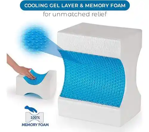 Almohada Para Rodilla Viscoelastica Abco Tech Blanco