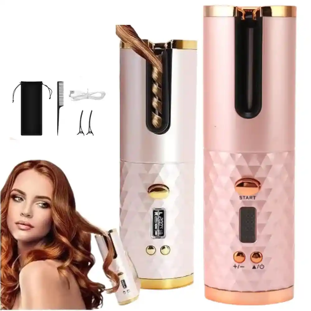 Rizadora Onduladora De Cabello Automatico Inalambrico Portatil Recargable